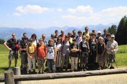 Wandergruppe im Gunzesrieder Tal im Juni 2010